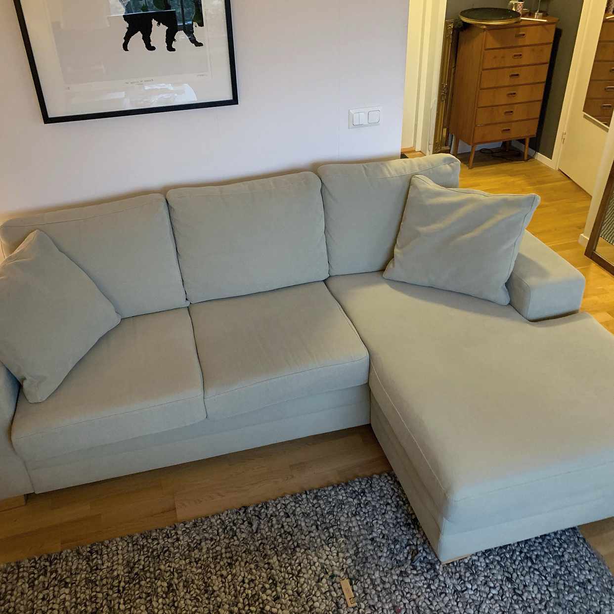 image of Fin soffa med divan - Bagarmossen