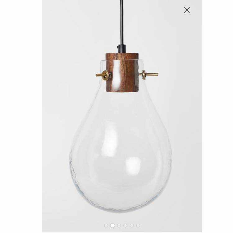 image of Taklampa i glas - 