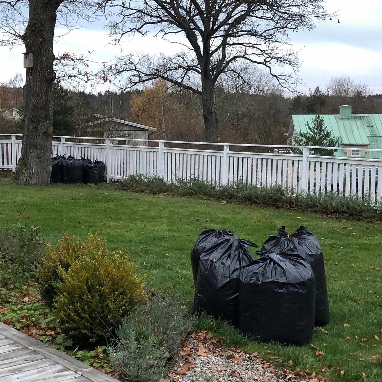 image of 14 Säckar med löv - Älta