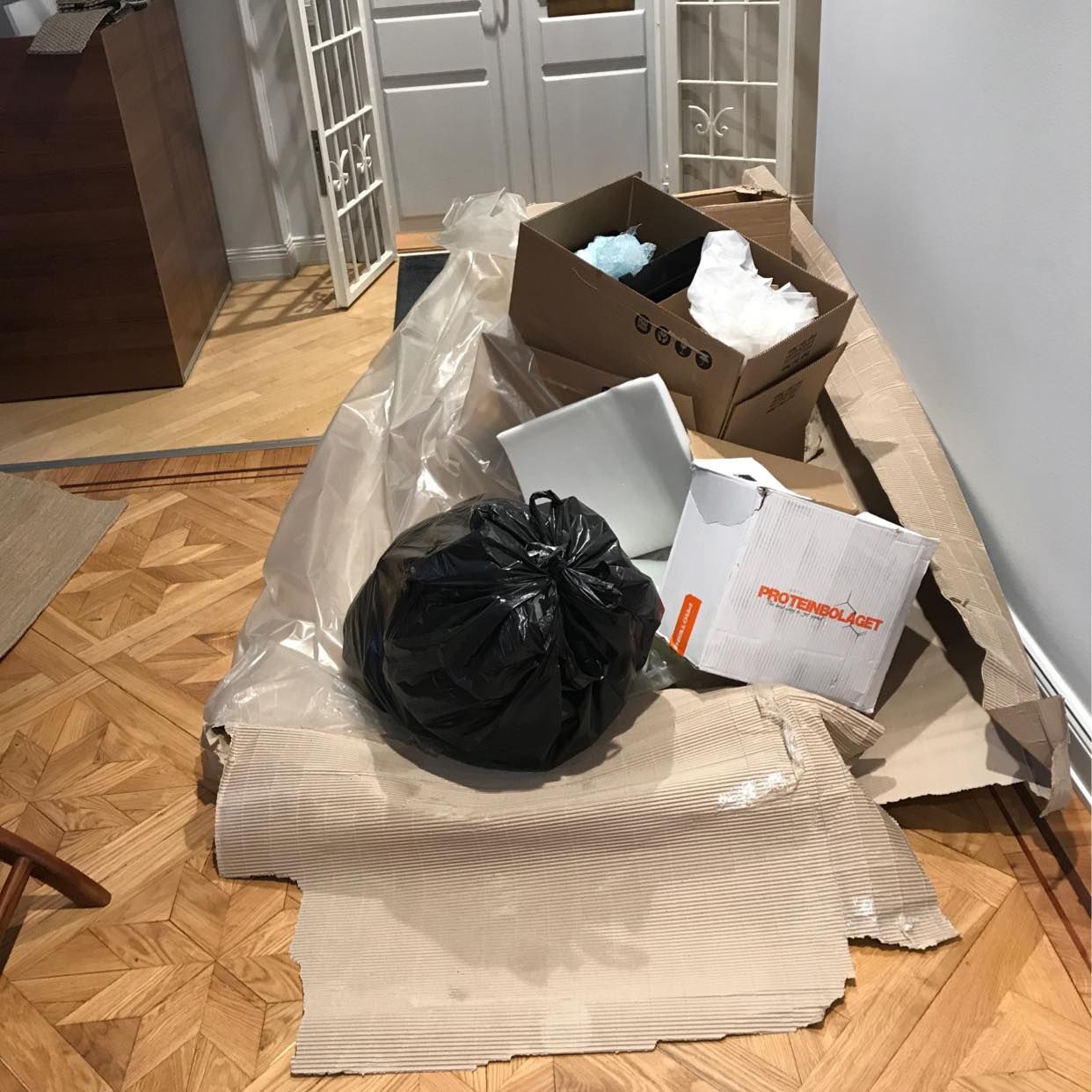 image of Kartonger soppåse plast - Stockholms Stad