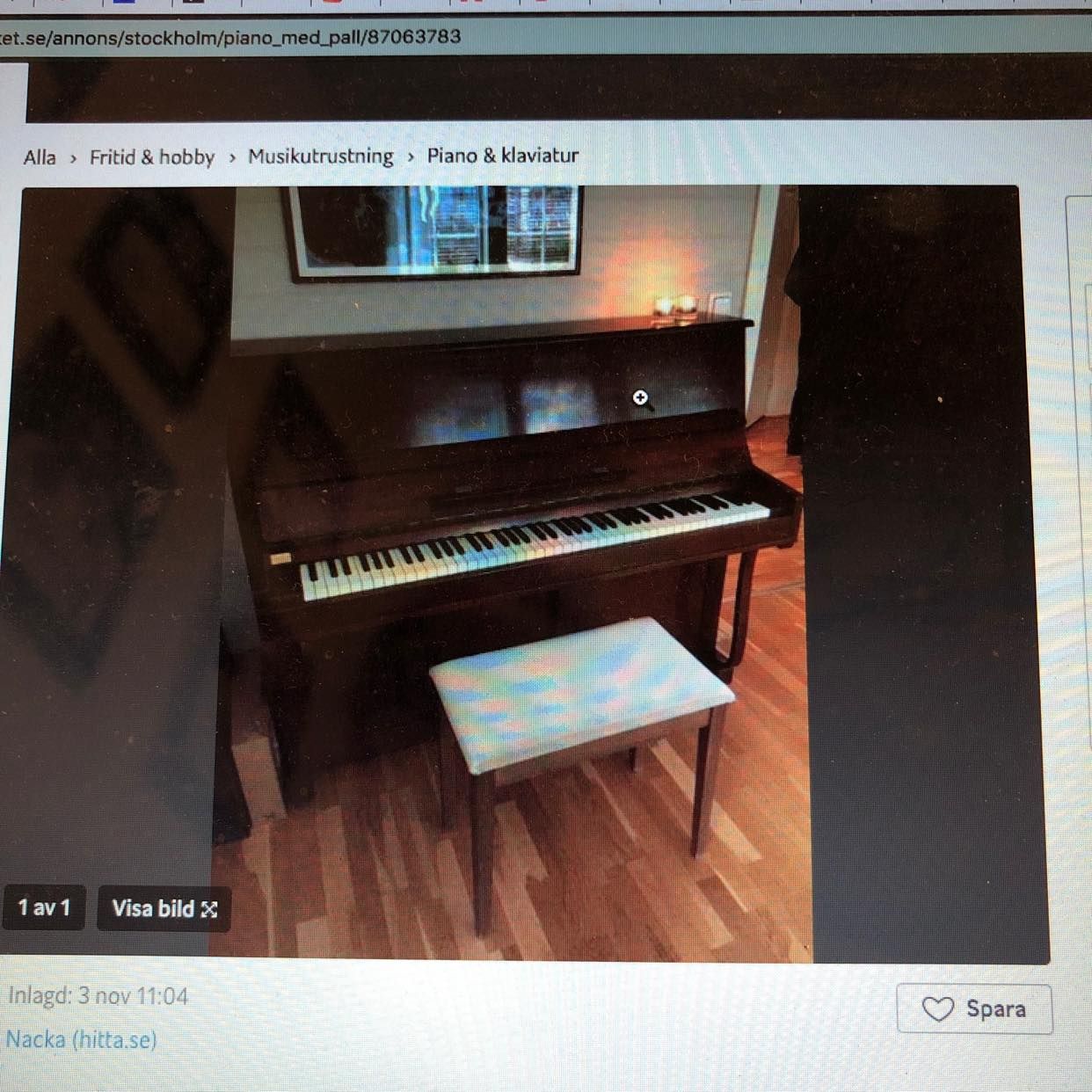 image of Piano med pall - 