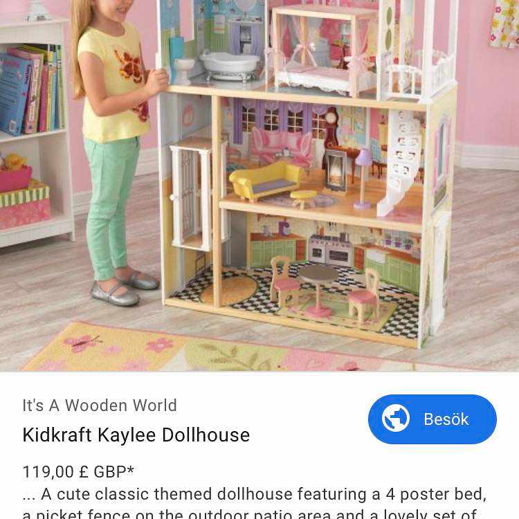 Kidkraft Barbie hus Tiptapp