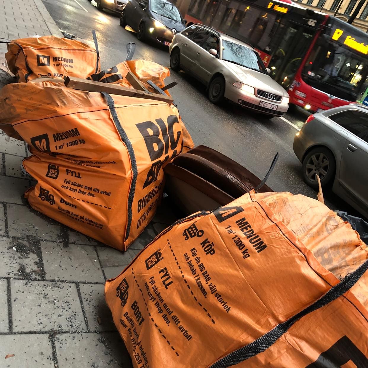 image of 4 BIGBAGS  cardboards/mix - Stockholm City