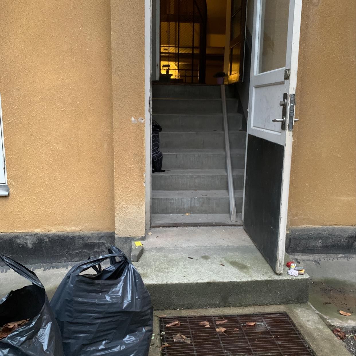 image of 7 säckar blöta löv - Stockholms Stad