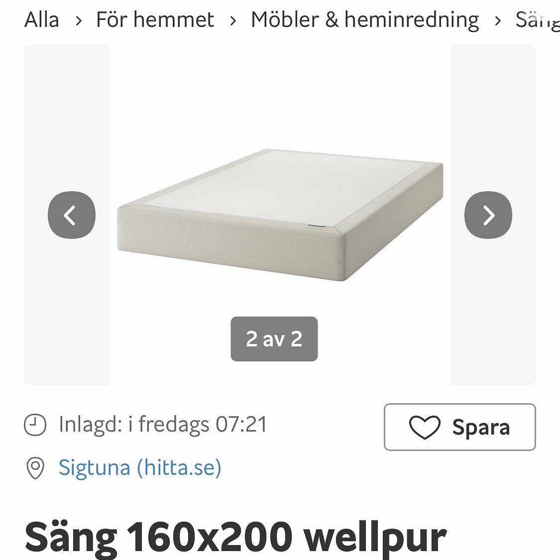image of Säng 160x200 - 