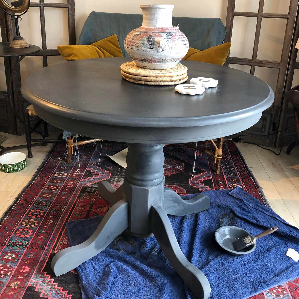 image of Painted Ikea Table - London