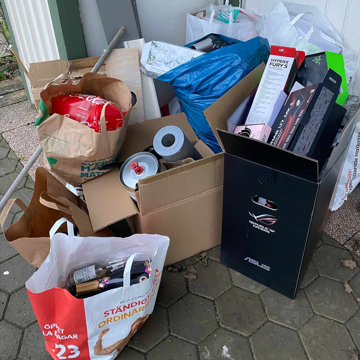 image of Blandat skräp till tippen - Kungälv