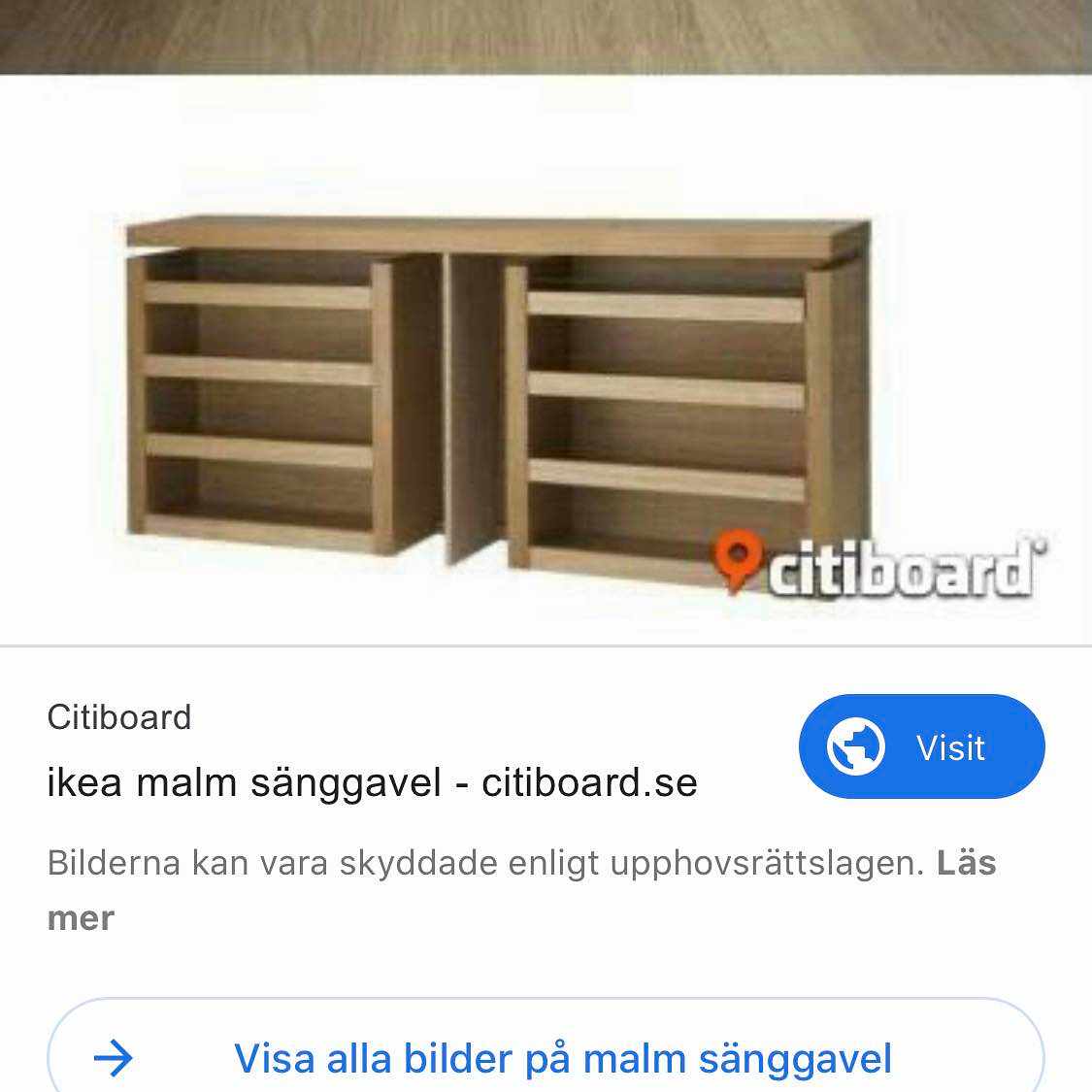 image of Säng och sänggavel - Malmö