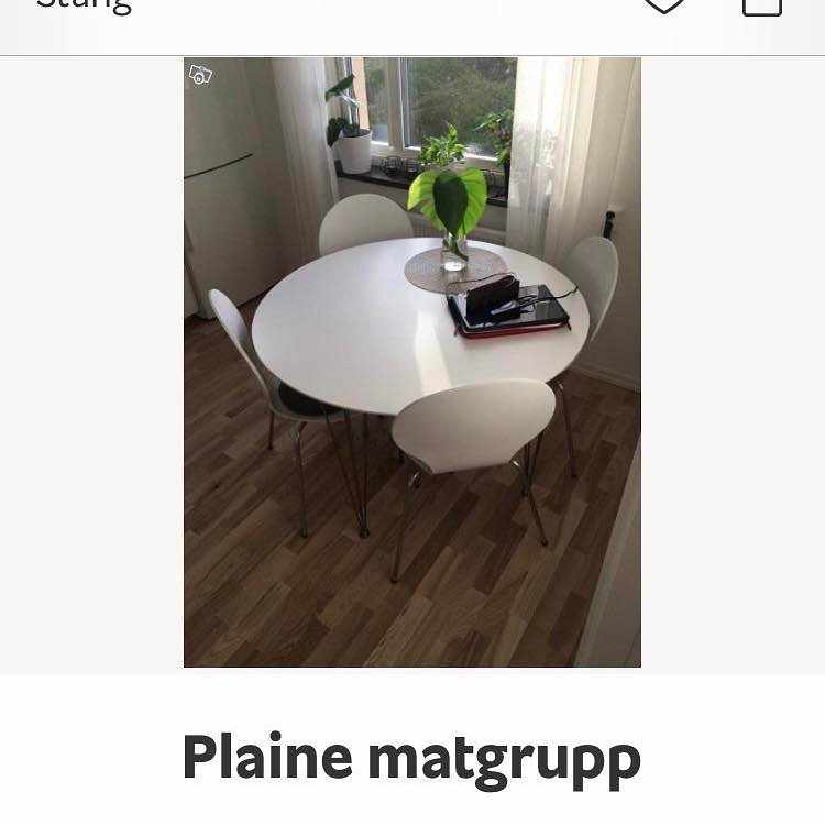 image of Bord + 4 stolar - 