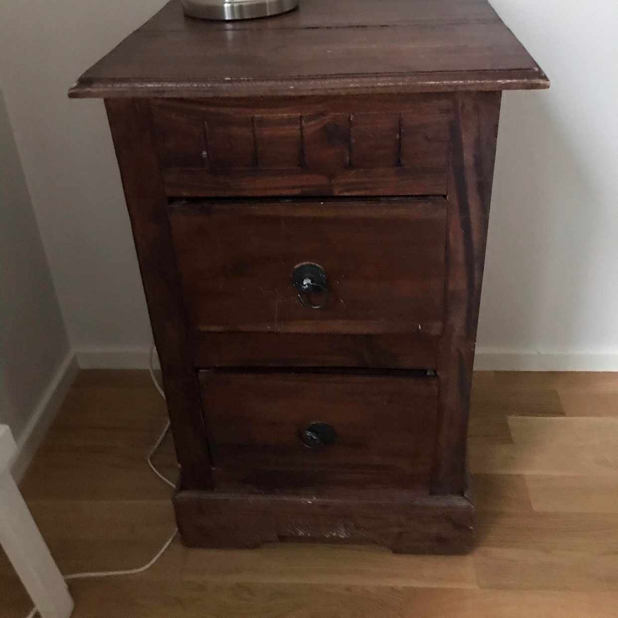 image of Bedside tables (2) wood - Nacka
