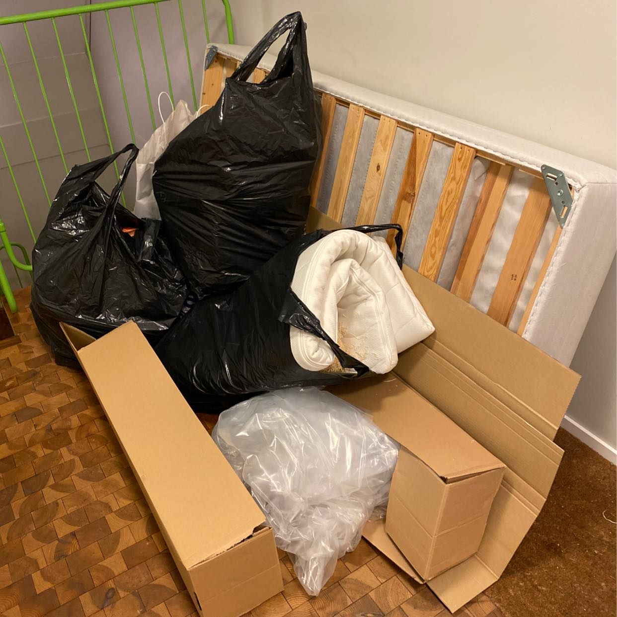 image of Old bed and some mixed - Sundbyberg