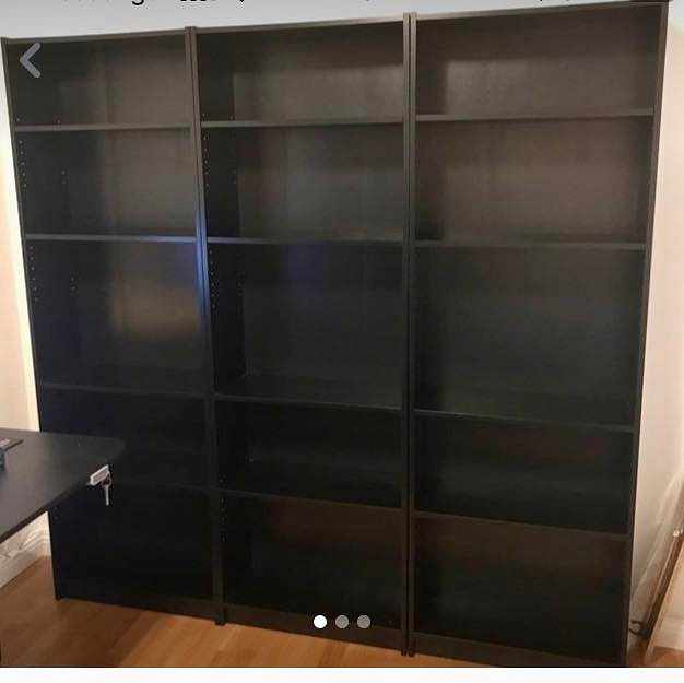 image of Tre Ikea Bokhyllor 60x180 - 