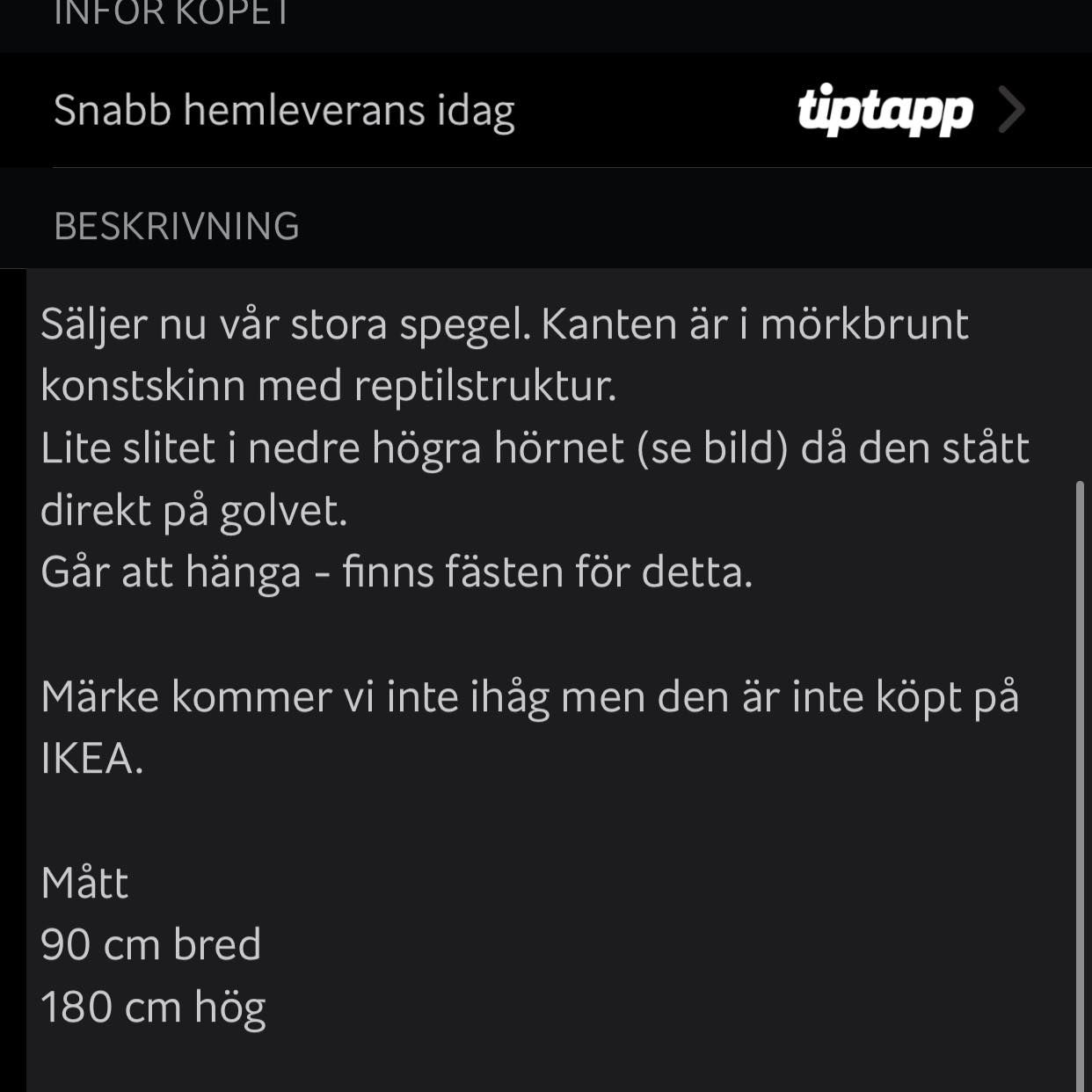 image of Stor spegel - 