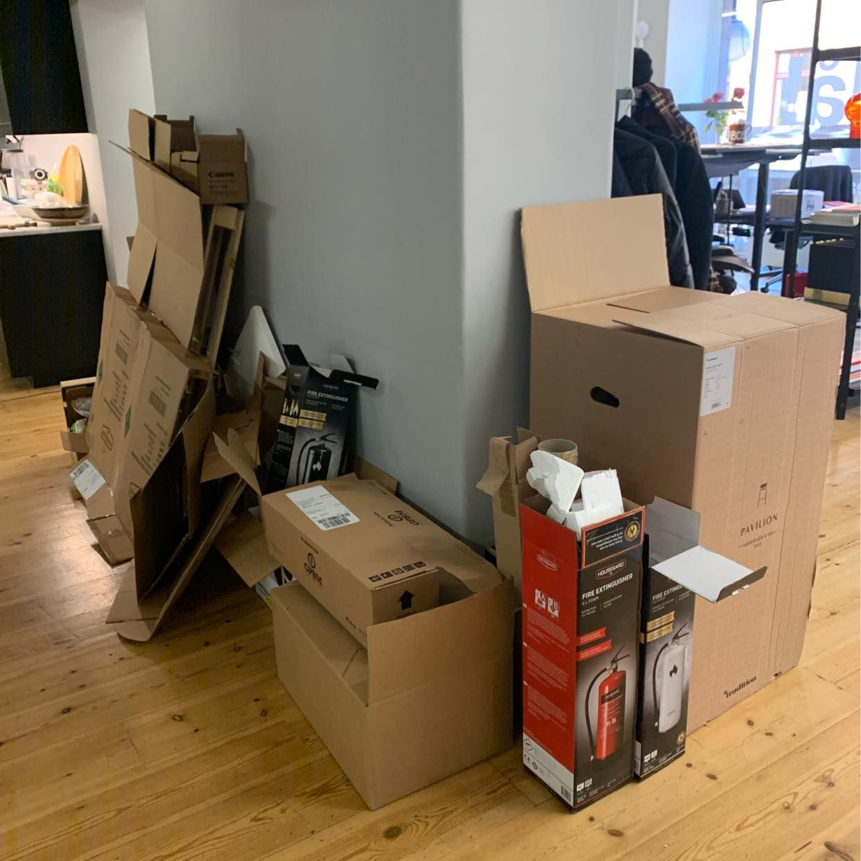 image of Kartonger EU pall skräp - Stockholms Stad