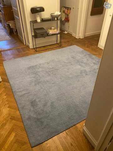 image of Stor handgjord blå matta - 