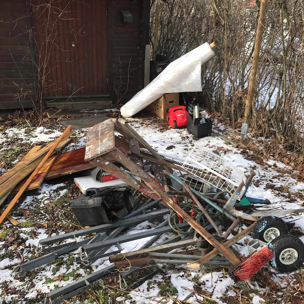 image of Metall trä plåt etc stor - 