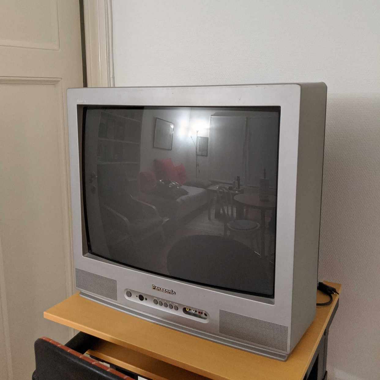 image of Old CRT TV for recycling - Stockholm