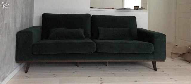 image of Sammetssoffa 3-sits - 