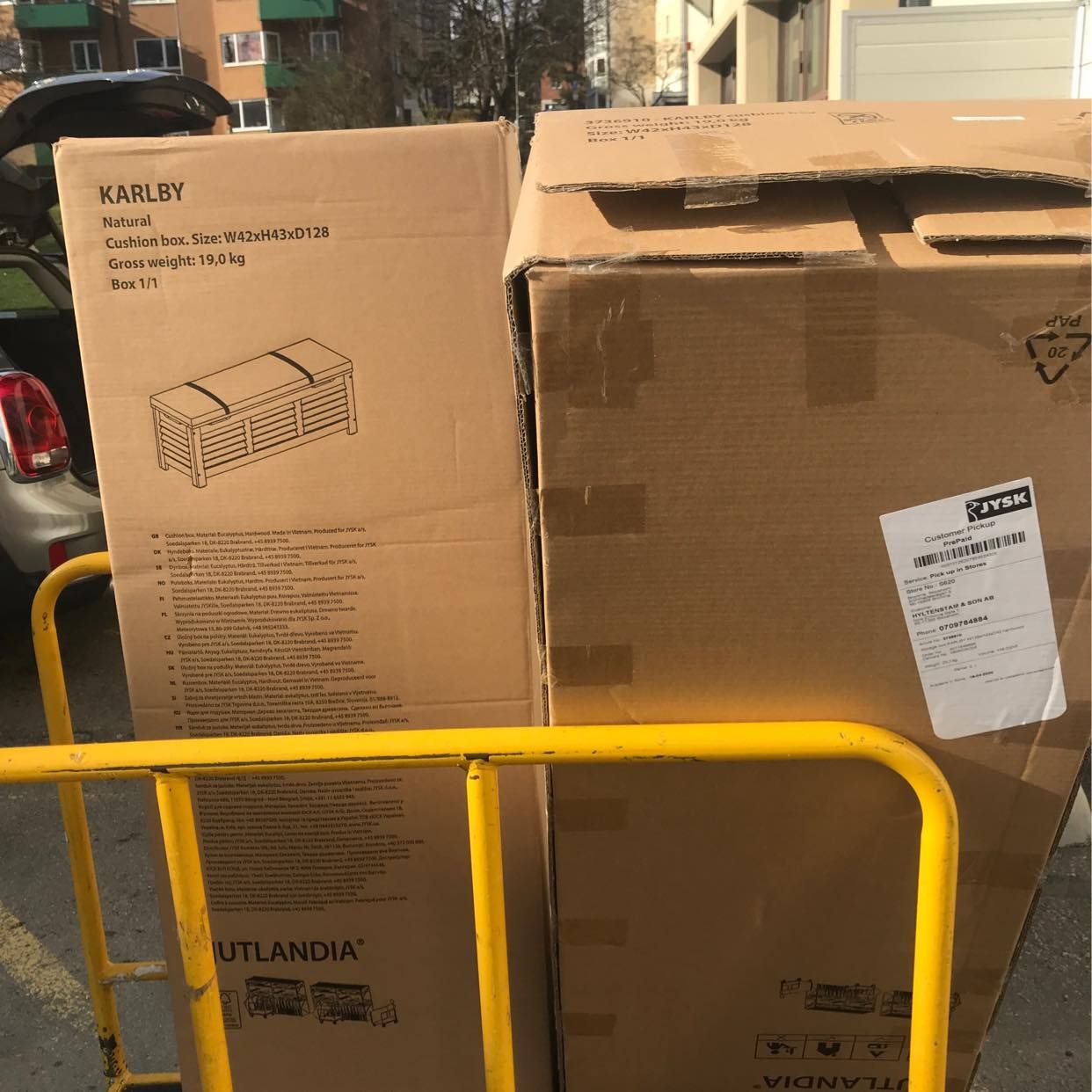 image of Hämta två paket a 19 kilo - 