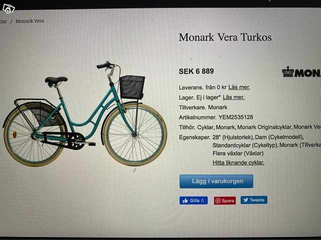 image of Monark damcykel med barns - 