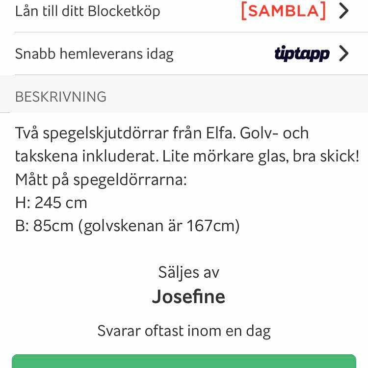 image of Flytta två spegeldörrar - 