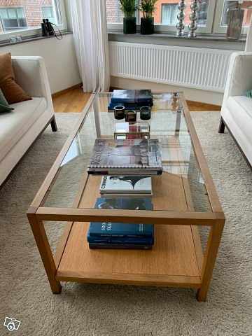 image of Glasbord i massiv ek - 