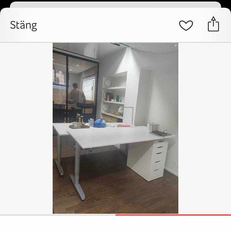 image of Ett bord i 160x80 cm mått - 