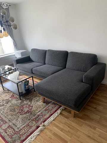 image of Soffa, matbord med 6 stol - 