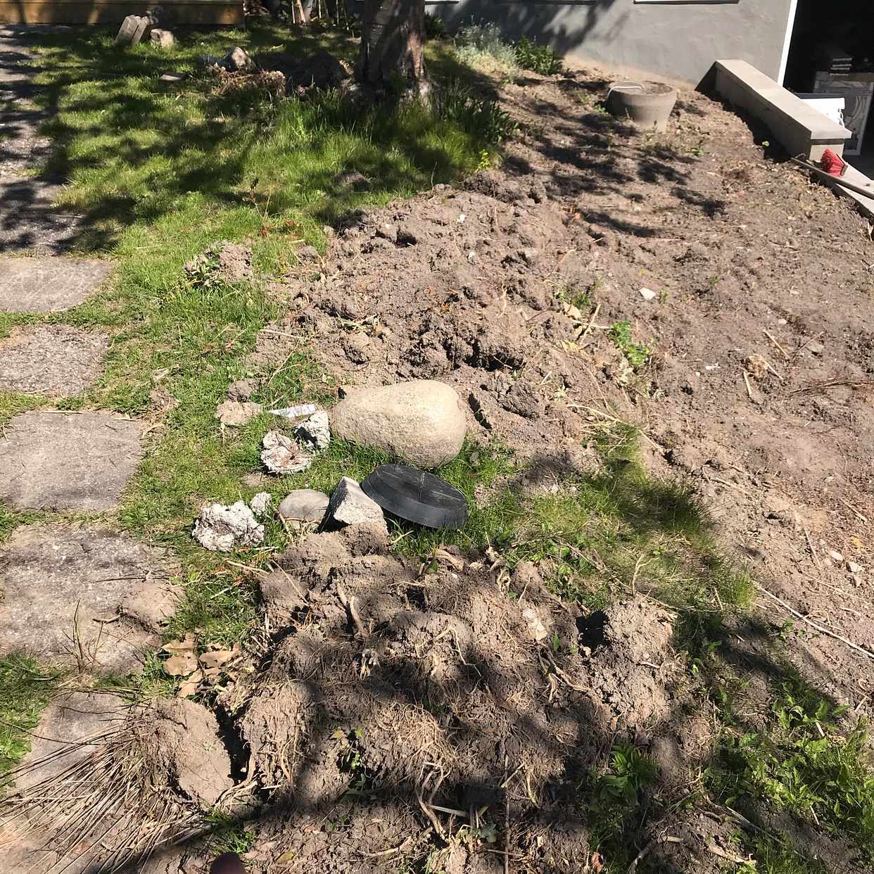 image of Rensning av trägårdsavfal - Vällingby