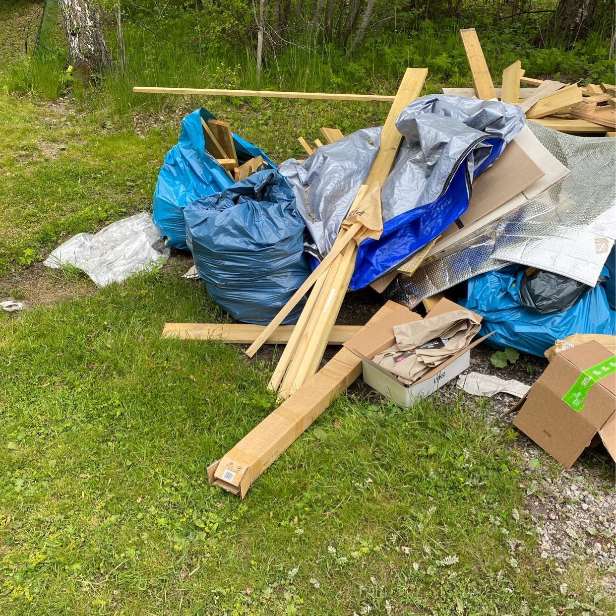 image of Sopsäckar, virke, glas - Edsbro