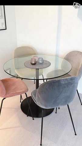 image of Runt matbord i glas - 