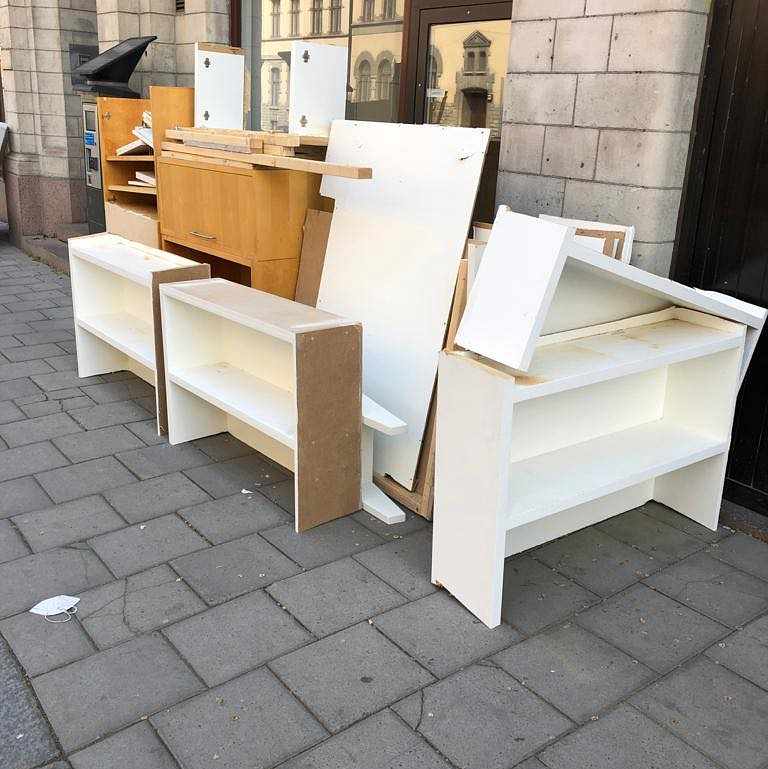 image of Byggmaterial slänges - Stockholm
