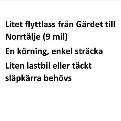 image of Flyttlass t Norrtälje - 
