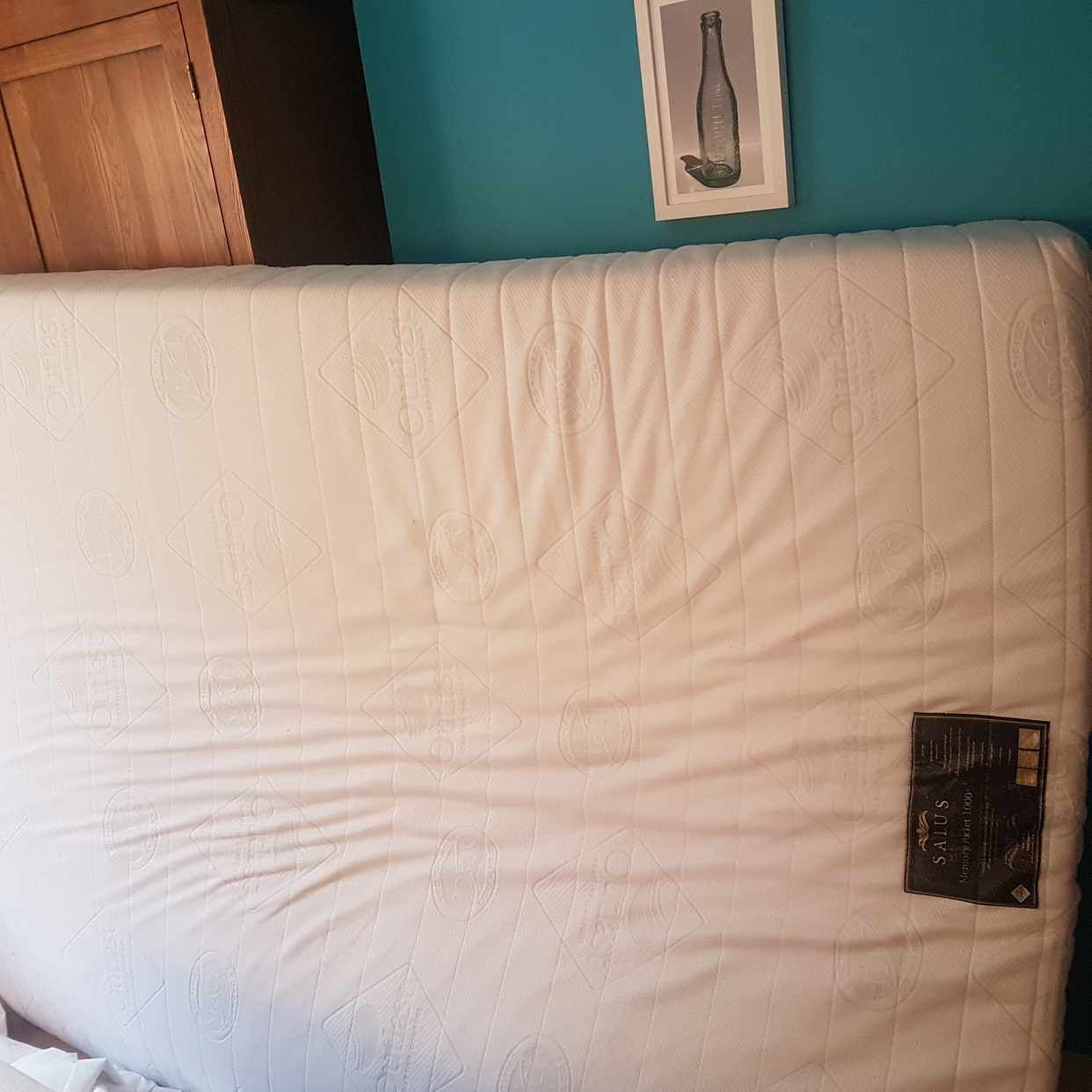 image of King size sprung mattress - London