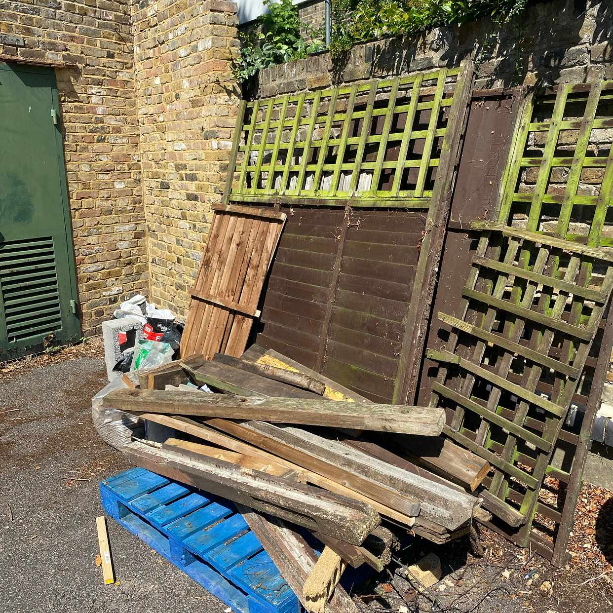 image of Garden fence, posts and r - London