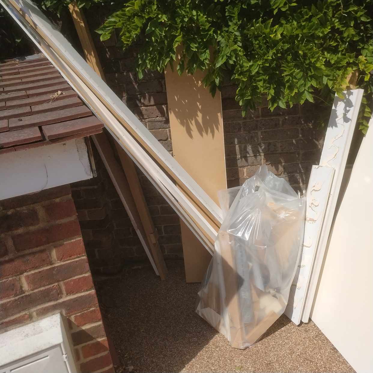 image of MDF rubbish. Old wardrobe - London
