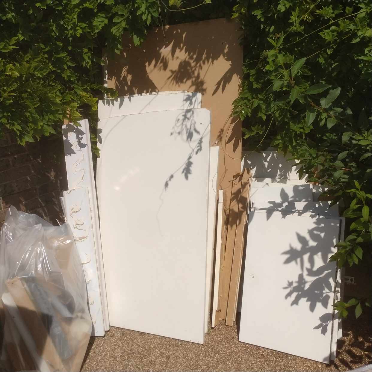 image of MDF rubbish. Old wardrobe - London