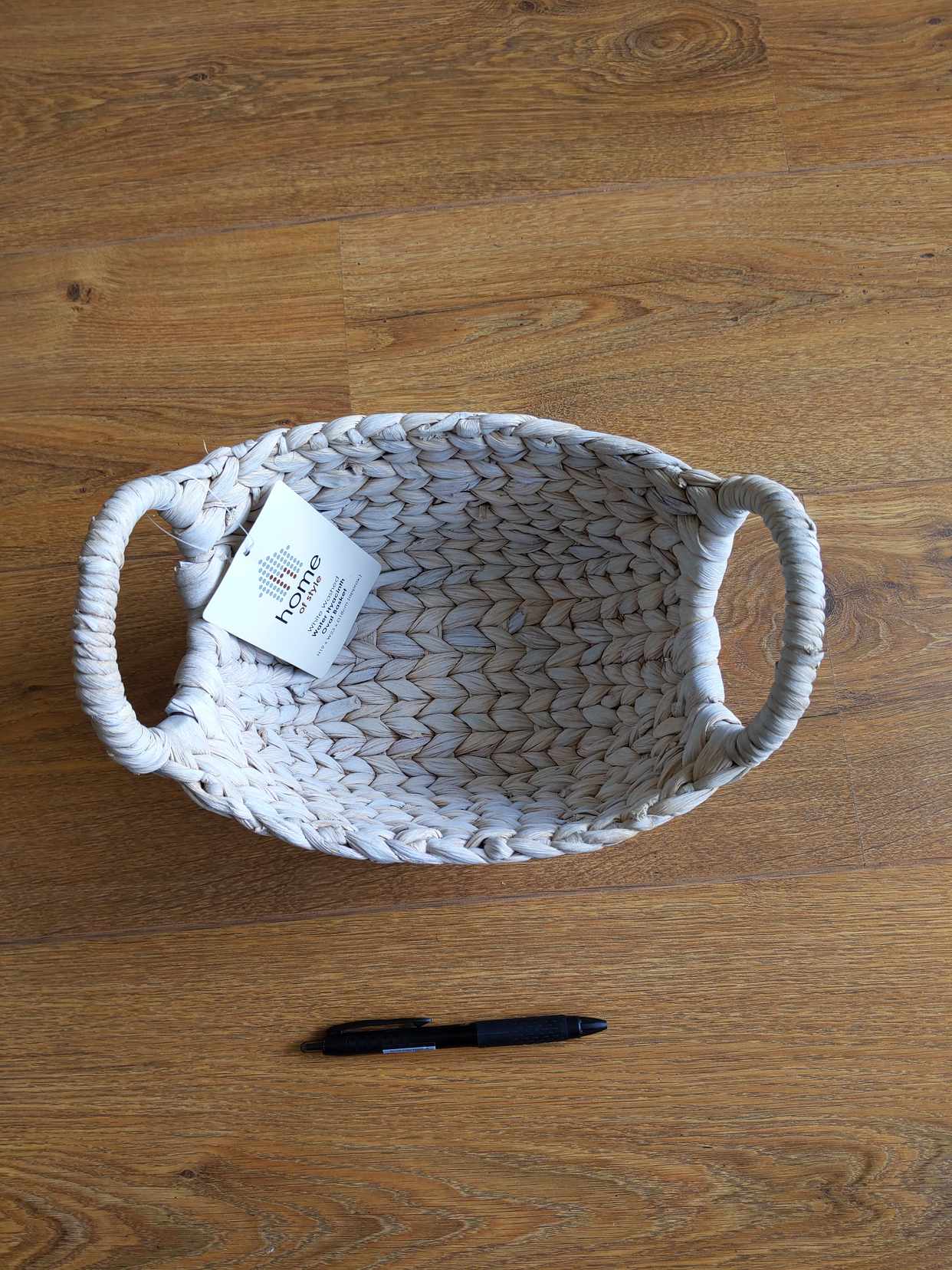 image of 2x weaved baskets, unused - London