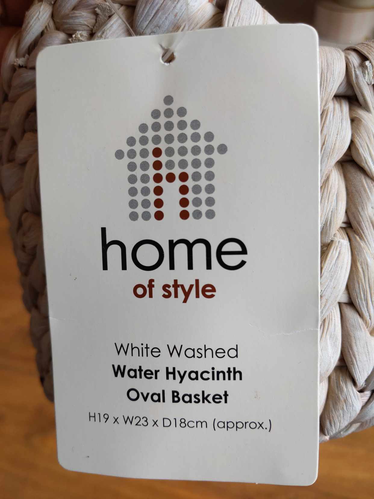 image of 2x weaved baskets, unused - London