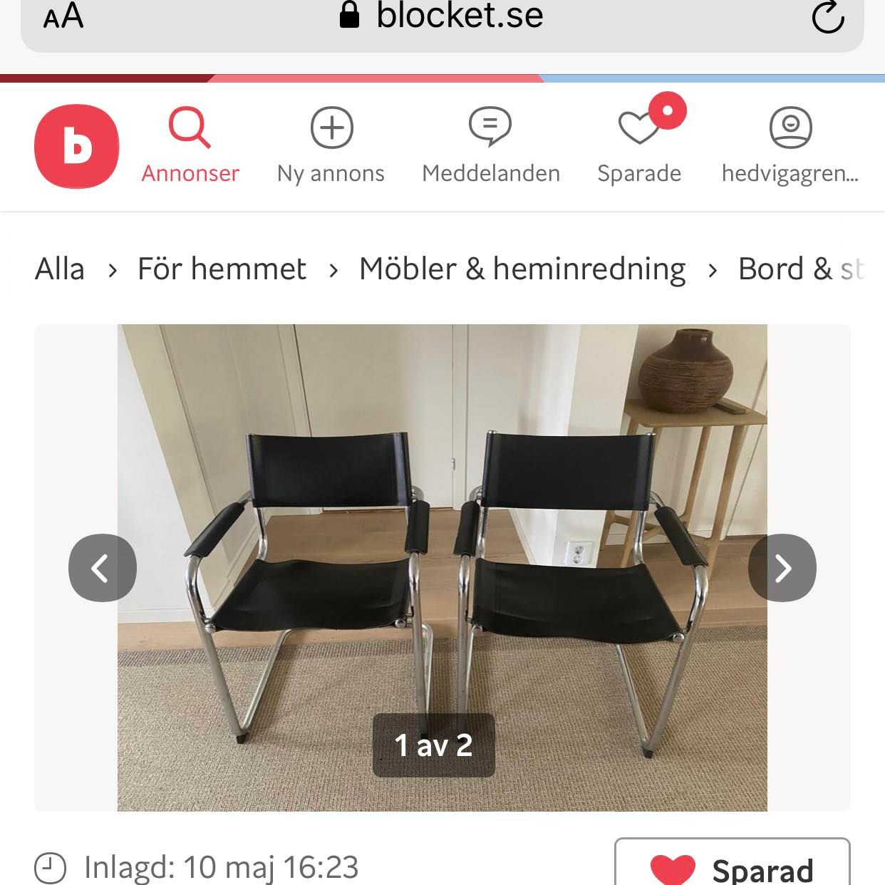 image of Två stolar - 