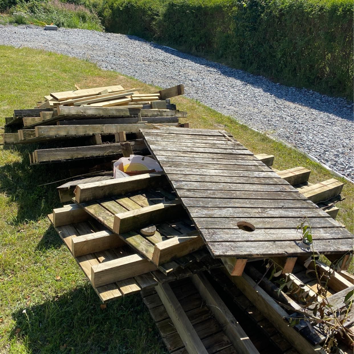 image of Tryckt virke bryggdelar - Ekerö