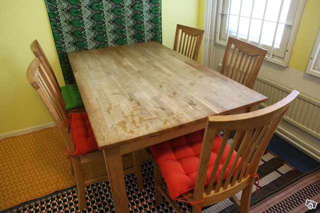 image of Gediget köksbord i ek med - 