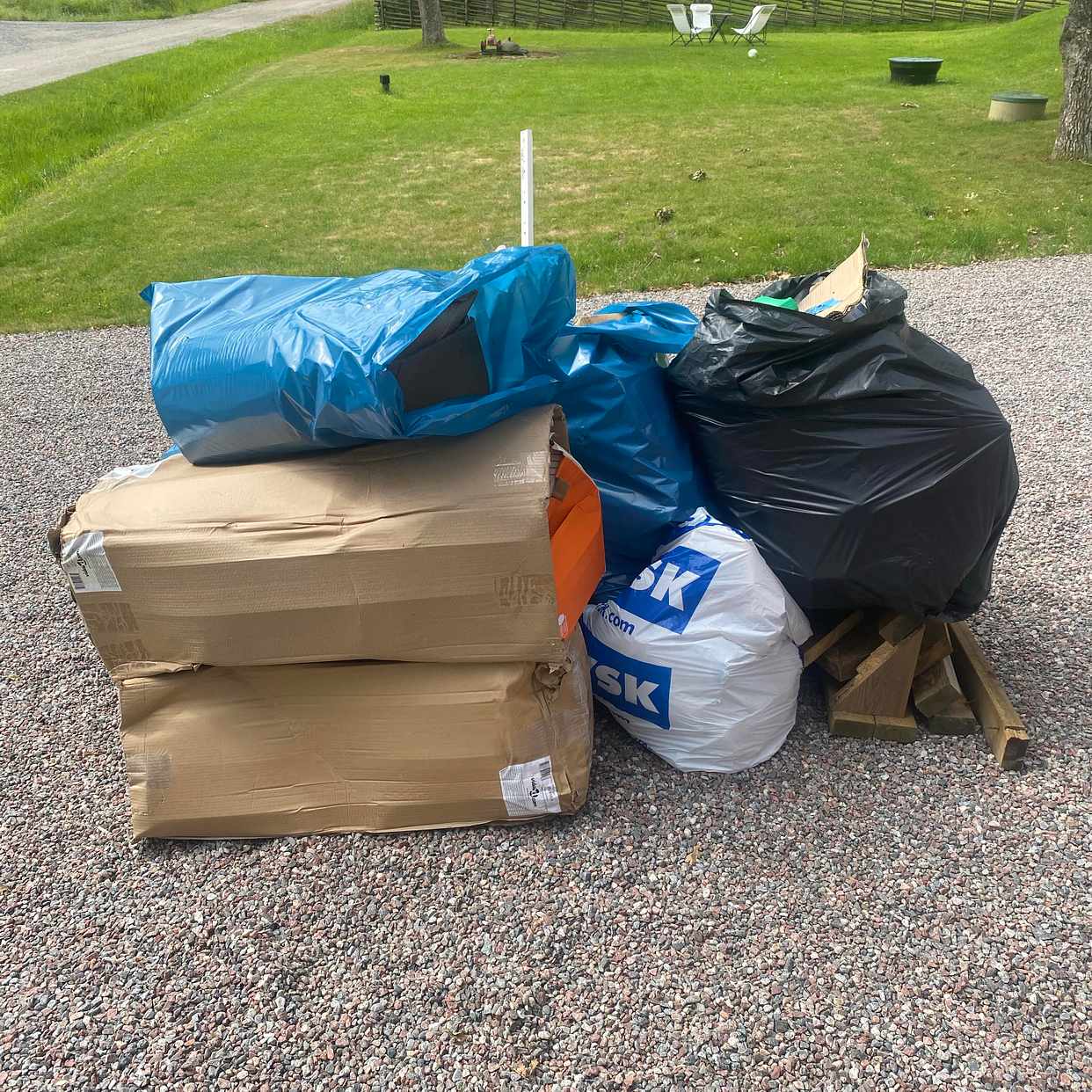 image of Embalage kartonger trä - Värmdö