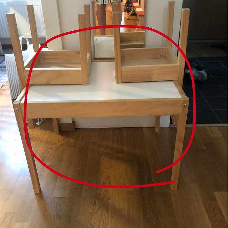 image of IKEA barnbord och stolar - Hägersten