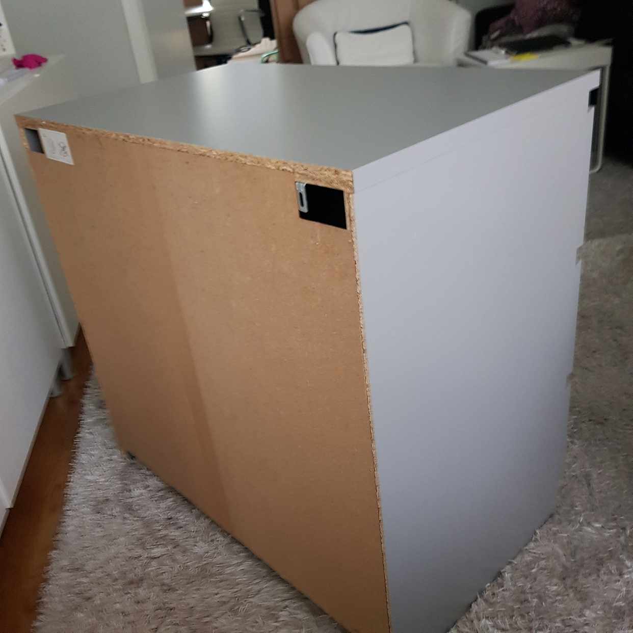 image of Malm byrå med 3 lådor - Vällingby