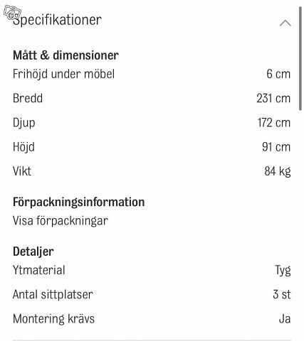 image of Soffa Mio, Nyskick - 