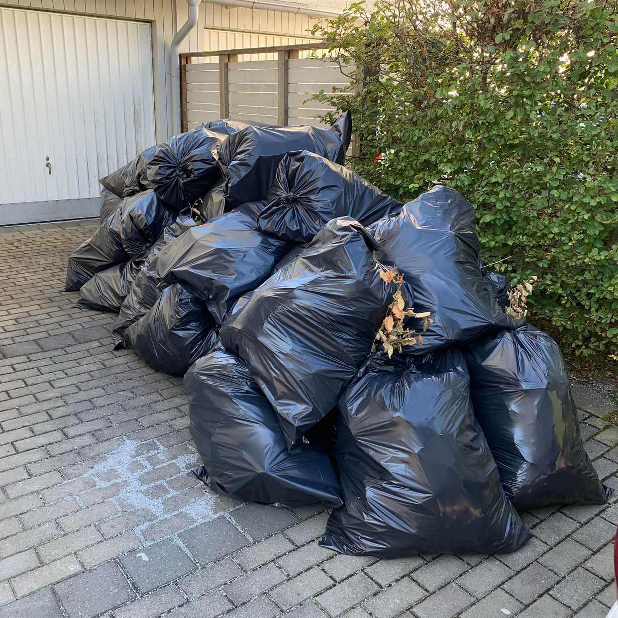 image of Sopsäckar med löv/grenar - Västra Frölunda