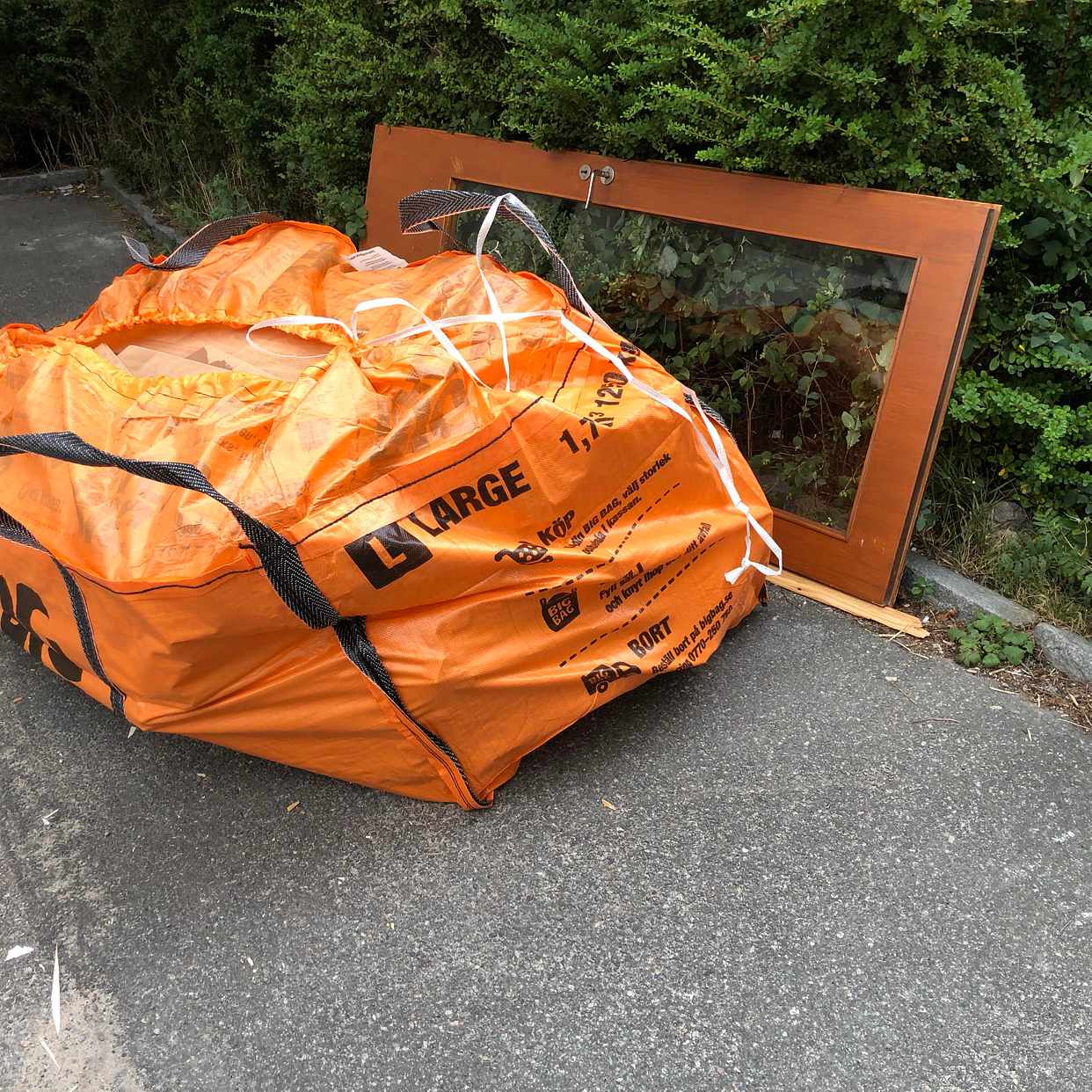 image of 4 st big bags med trä - Bandhagen