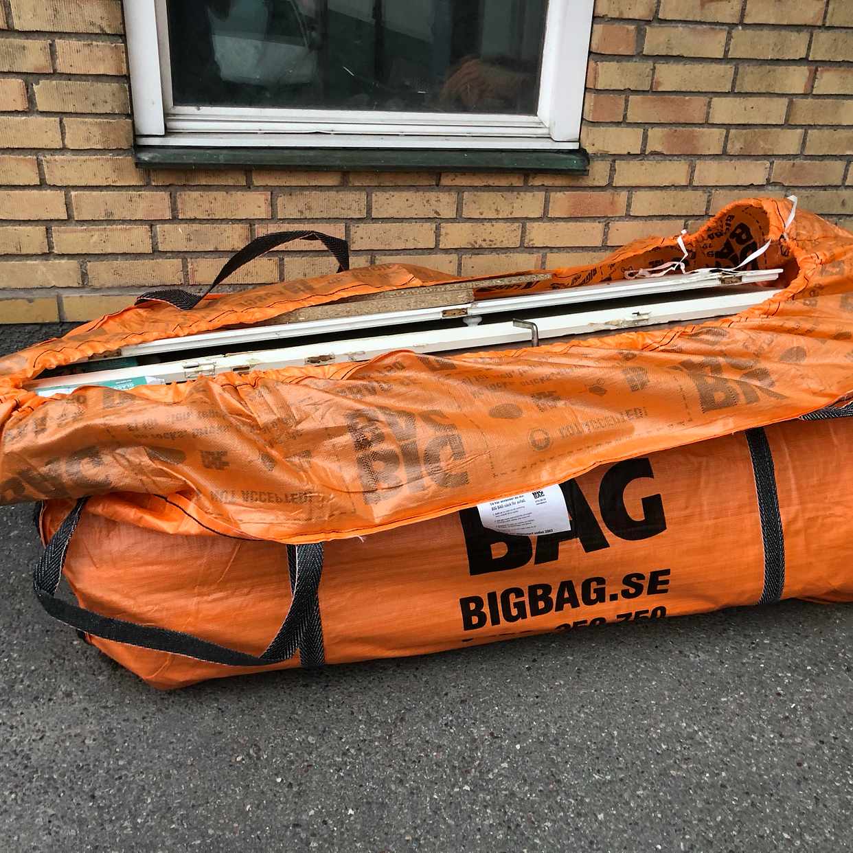 image of 4 st big bags med trä - Bandhagen