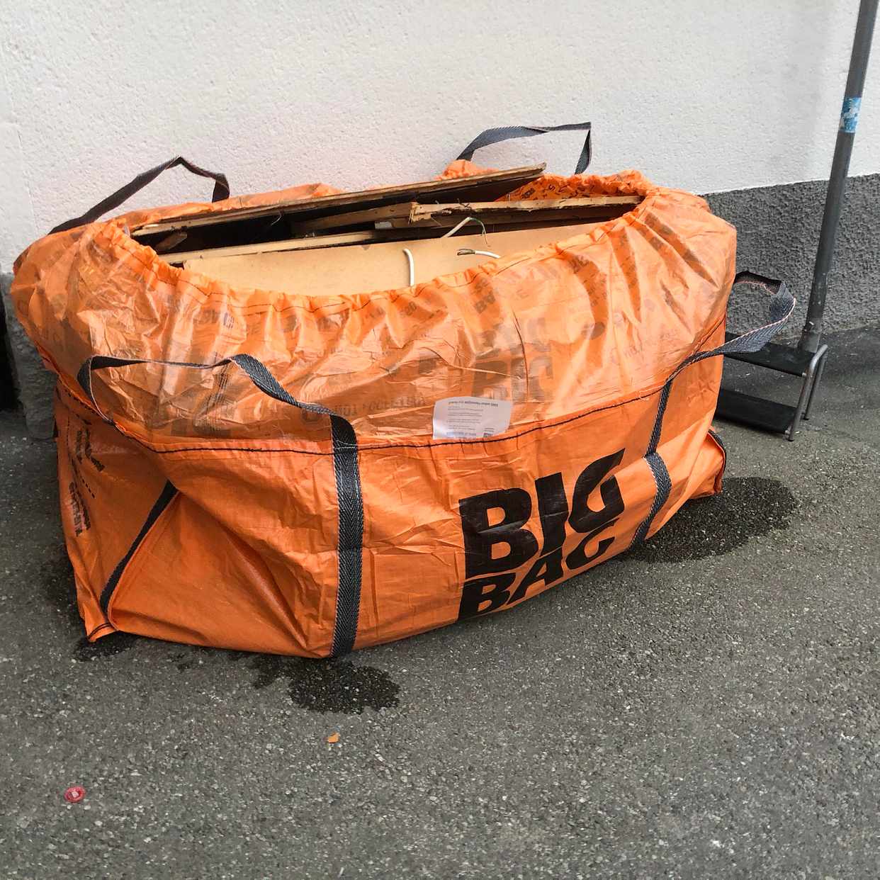 image of 4 st big bags med trä - Bandhagen